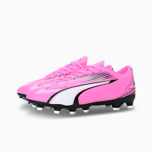 ULTRA PLAY FG/AG Youth Football Boots, Poison Pink-PUMA White-PUMA Black, extralarge-IND