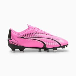 ULTRA PLAY Firm Ground/Artificial Ground Big Kids' Soccer Cleats, Poison Pink-PUMA White-PUMA Black, extralarge