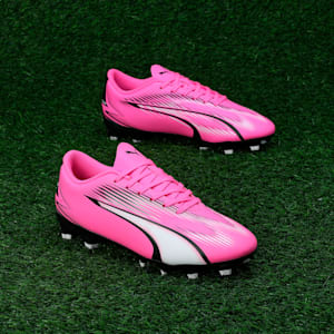 ULTRA PLAY FG/AG Youth Football Boots, Poison Pink-PUMA White-PUMA Black, extralarge-IND
