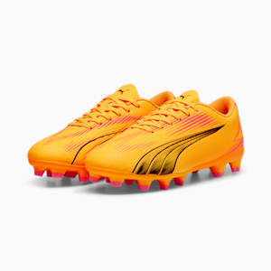 ULTRA PLAY FG/AG Youth Football Boots, Sun Stream-PUMA Black-Sunset Glow, extralarge-IND