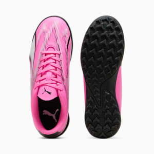 ULTRA PLAY Turf Trainer Big Kids' Soccer Cleats, Poison Pink-PUMA White-PUMA Black, extralarge