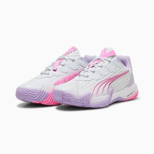 Tenis de pádel para mujer NOVA Elite, Silver Mist-PUMA White-Vivid Violet, extralarge