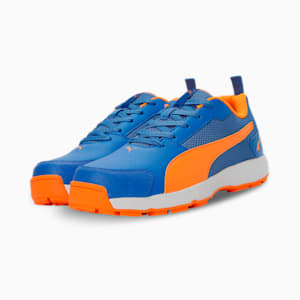 Cricket High Run Men's Shoes, Bluemazing-Orange Glow-PUMA White, extralarge-IND