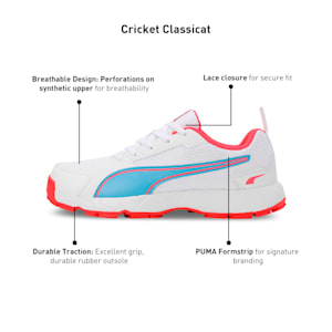 Cricket High Run Men's Shoes, PUMA White-Ethereal Blue, extralarge-IND