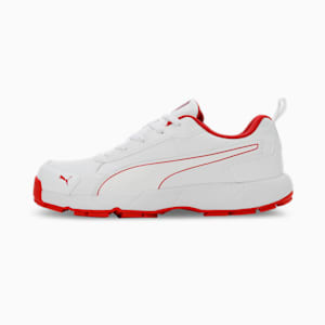 Cricket Classic Cat Men's Shoes, PUMA White-Grey Dawn-Red Blast, extralarge-IND