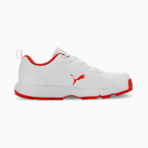 Cricket Classic Cat Men's Shoes, PUMA White-Grey Dawn-Red Blast, extralarge-IND