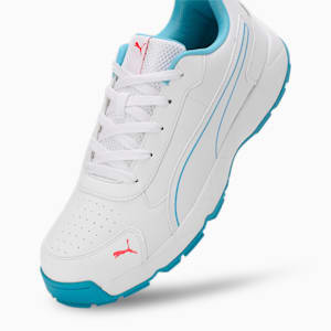 Cricket Classic Cat Men's Shoes, PUMA White-Ethereal Blue, extralarge-IND