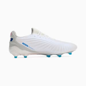 メンズ キング アルティメット FG/AG サッカースパイク, PUMA White-Bluemazing-Flat Light Gray-Sunset Glow, extralarge-JPN