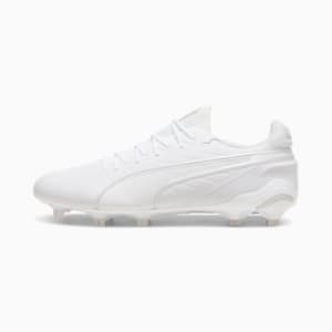 メンズ キング アルティメット FG/AG サッカースパイク, PUMA White-PUMA Silver, extralarge-JPN