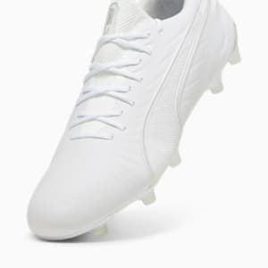 メンズ キング アルティメット FG/AG サッカースパイク, PUMA White-PUMA Silver, extralarge-JPN