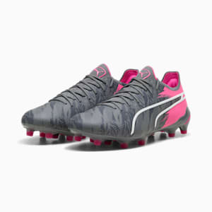 KING ULTIMATE RUSH FG/AG Men's Soccer Cleats, Cool Dark Gray-Strong Gray-Ravish, extralarge