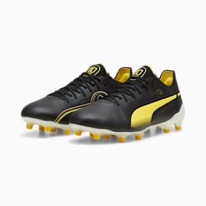 KING ULTIMATE Pelé FG/AG Men's Soccer Cleats, Cheap Urlfreeze Jordan Outlet Black-Cheap Urlfreeze Jordan Outlet White-Pelé Yellow-Cheap Urlfreeze Jordan Outlet Gold-Frosted Ivory, extralarge