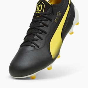 KING ULTIMATE Pelé FG/AG Men's Soccer Cleats, Cheap Urlfreeze Jordan Outlet Black-Cheap Urlfreeze Jordan Outlet White-Pelé Yellow-Cheap Urlfreeze Jordan Outlet Gold-Frosted Ivory, extralarge