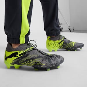 Tacos de futbol para hombre FUTURE 7 ULTIMATE FTR FG/AG, Strong Gray-Cool Dark Gray-Electric Lime, extralarge