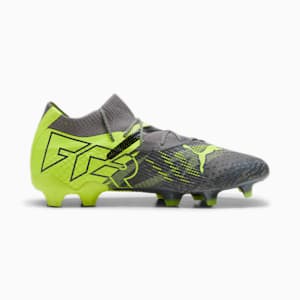 FUTURE 7 ULTIMATE RUSH Firm Ground/Artificial Ground Men's Soccer Cleats, Strong Gray-Cool Dark Gray-Electric Lime, extralarge