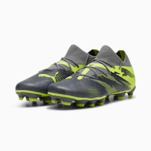 FUTURE 7 MATCH RUSH FG/AG Men's Football Boots, Strong Gray-Cool Dark Gray-Electric Lime, extralarge-IND