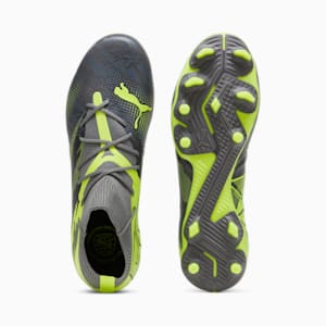 FUTURE 7 MATCH RUSH FG/AG Men's Soccer Cleats, Strong Gray-Cool Dark Gray-Electric Lime, extralarge