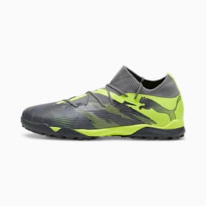 FUTURE 7 MATCH RUSH TT Men's Soccer Cleats, Strong Gray-Cool Dark Gray-Electric Lime, extralarge
