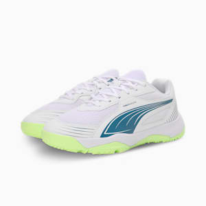 Solarflash III Youth Indoor Sports Shoes, PUMA White-Blue Horizon, extralarge-IND