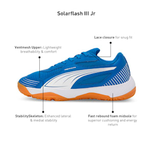 Solarflash III Youth Indoor Sports Shoes, PUMA Team Royal-PUMA White, extralarge-IND