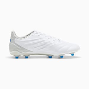 Tacos de fútbol KING PRO FG/AG, PUMA White-Bluemazing-Flat Light Gray, extralarge