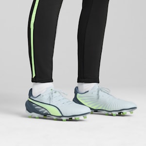 KING MATCH FG/AG Football Boots, Frosted Dew-Fizzy Apple-Gray Skies, extralarge-IND