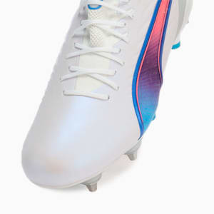 メンズ キング アルティメット MXSG サッカースパイク, PUMA White-Bluemazing-Flat Light Gray-Sunset Glow, extralarge-JPN