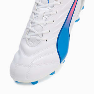 メンズ キング プロ HG サッカースパイク, PUMA White-Bluemazing-Flat Light Gray, extralarge-JPN