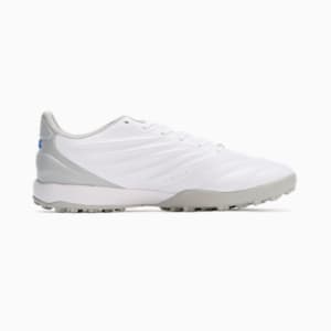 メンズ キング プロ TT サッカー トレーニングシューズ, PUMA White-Bluemazing-Flat Light Gray, extralarge-JPN