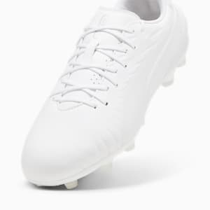 メンズ キング マッチ ワイド HG サッカースパイク, PUMA White-PUMA Silver, extralarge-JPN