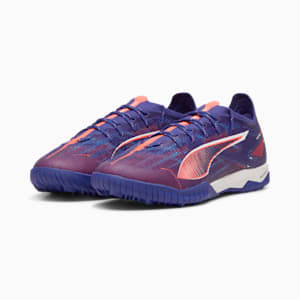 ULTRA 5 PRO CAGE Men's Turf Training Soccer Cleats, Lapis Lazuli-PUMA White-Sunset Glow, extralarge