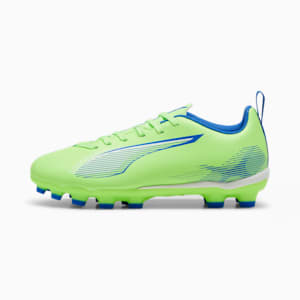 キッズ ウルトラ 5 プレイ HG + ミッド サッカースパイク 20-24.5cm, Fizzy Apple-PUMA White-Bluemazing, extralarge-JPN
