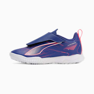 キッズ ウルトラ 5 プレイ V TT サッカー トレーニングシューズ 17-22.5cm, Lapis Lazuli-PUMA White-Sunset Glow, extralarge-JPN