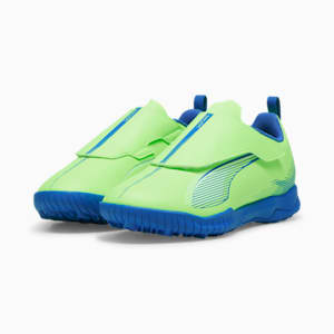 キッズ ウルトラ 5 プレイ V TT サッカー トレーニングシューズ 17-22.5cm, Fizzy Apple-PUMA White-Sunset Glow, extralarge-JPN