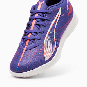 ULTRA 5 PLAY TT Youth Lightweight Agility Football Boots, Lapis Lazuli-PUMA White-Sunset Glow, extralarge-IND