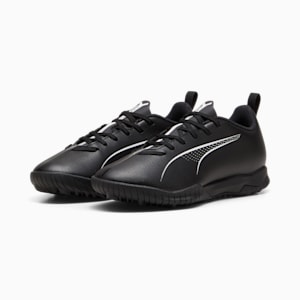 Tacos de fútbol ULTRA 5 PLAY TT juvenil, PUMA Black-PUMA White, extralarge
