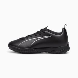 Tacos de fútbol ULTRA 5 PLAY TT juvenil, PUMA Black-PUMA White, extralarge