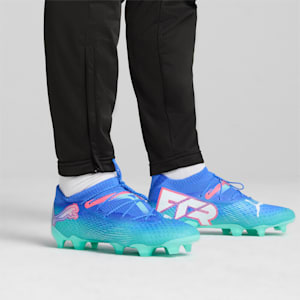 Chaussures de soccer à crampons pour terrain dur/terrain artificiel FUTURE 7 ULTIMATE Homme, Bluemazing-PUMA White-Electric Peppermint, extralarge