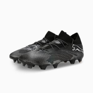 FUTURE 7 ULTIMATE FG/AG Football Boots, PUMA Black-Puma Silver, extralarge-IND