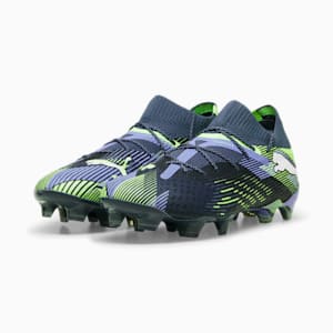 FUTURE 7 ULTIMATE Firm Ground/Artificial Ground Men's Soccer Cleats, Gray Skies-PUMA White-Fizzy Apple, extralarge