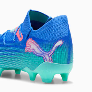 Chaussures de soccer à crampons pour terrain dur/terrain artificiel FUTURE 7 ULTIMATE Femme, Bluemazing-PUMA White-Electric Peppermint, extralarge