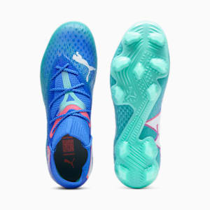 Chaussures de soccer à crampons pour terrain dur/terrain artificiel FUTURE 7 ULTIMATE Femme, Bluemazing-PUMA White-Electric Peppermint, extralarge