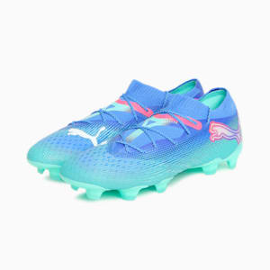 メンズ フューチャー 7 アルティメット LOW FG/AG サッカースパイク, Bluemazing-PUMA White-Electric Peppermint, extralarge-JPN