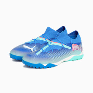 メンズ フューチャー 7 プロ ケージ サッカー トレーニングシューズ, Bluemazing-PUMA White-Electric Peppermint, extralarge-JPN