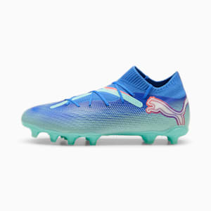 FUTURE 7 PRO Firm Ground/Artificial Ground Men's Soccer Cleats, Bluemazing-PUMA White-Electric Peppermint, extralarge