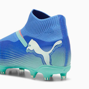 FUTURE 7 MATCH FG/AG Laceless Football Boots, Bluemazing-PUMA White-Electric Peppermint, extralarge-IND
