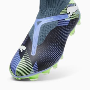 FUTURE 7 MATCH FG/AG Laceless Unisex Football Boots, Gray Skies-PUMA White-Fizzy Apple, extralarge-IND