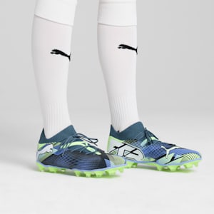 FUTURE 7 MATCH FG/AG Football Boots, Gray Skies-PUMA White-Fizzy Apple, extralarge-IND