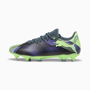 FUTURE 7 PLAY MxSG Football Boots Unisex, Gray Skies-Elektro Purple-Fizzy Apple-PUMA White, extralarge-GBR