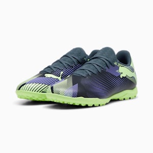 FUTURE 7 PLAY TT Unisex Football Boots, Gray Skies-Elektro Purple-Fizzy Apple-PUMA White, extralarge-IND